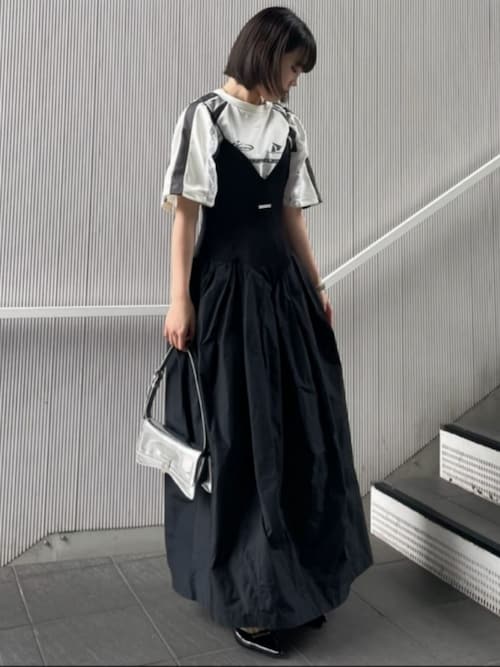 ワンピース ローウエストボリュームキャミワンピース / Low Waist 