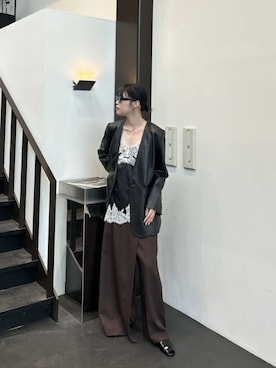 「PRANK PROJECT（プランクプロジェクト）のアイテム（パンツ）」を使った、PRANK PROJECTさん（レディース・166cm）の春コーディネート