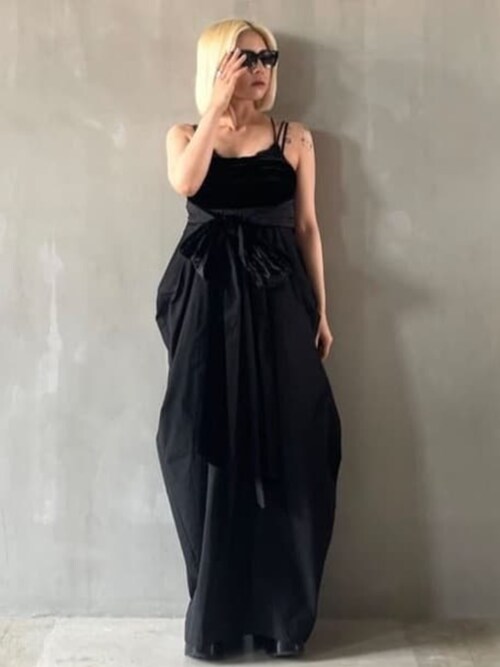 ドレス ビッグボウマキシドレス なわ / Big Bow Maxi Dress レディース