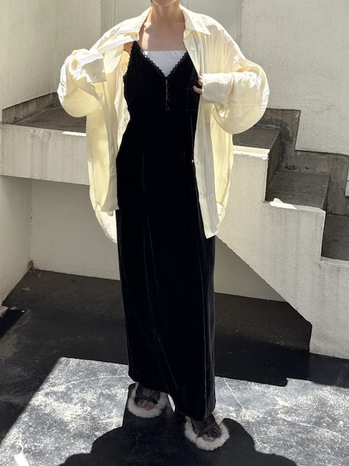 セール】2WAYベロアキャミドレス / 2-Way Velour Camisole Dress