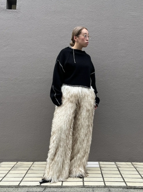 ファートリムパンツ / Fur Trim Pants（その他パンツ）｜PRANK PROJECT