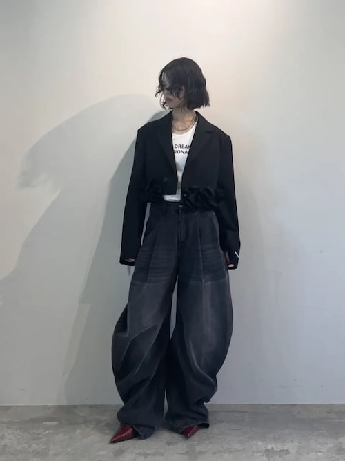 Pre-Order】ドレープデニムパンツ / Drape Denim Pants（デニムパンツ