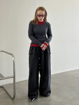 「PRANK PROJECT（プランクプロジェクト）のアイテム（パンツ）」を使った、PRANK PROJECTさん（レディース・158cm）の春コーディネート