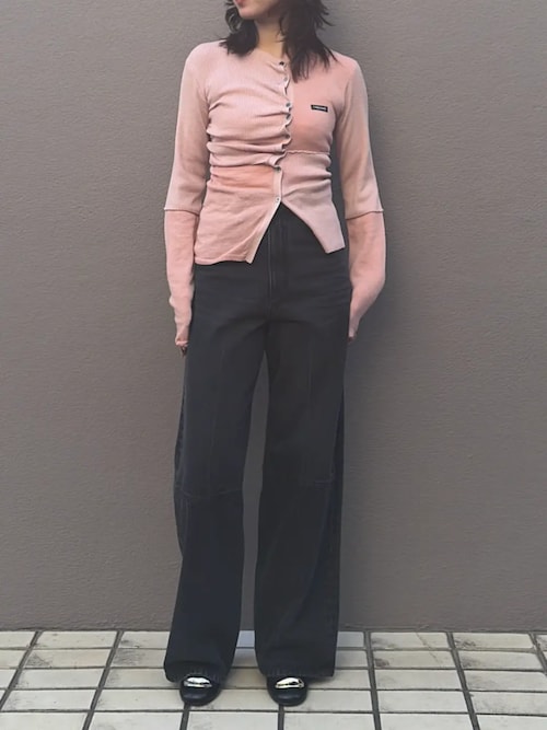 ランダムボタンニットトップ / Random Button Knit Top（ニット