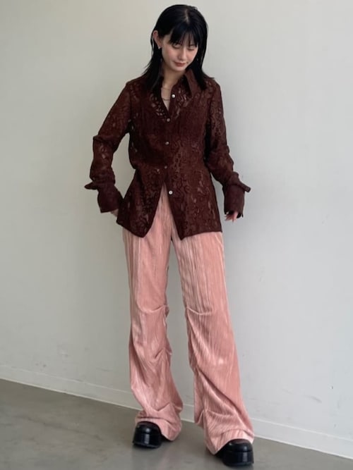 セール】ベルベッドフレアパンツ / Velvet Flare Pants（その他パンツ