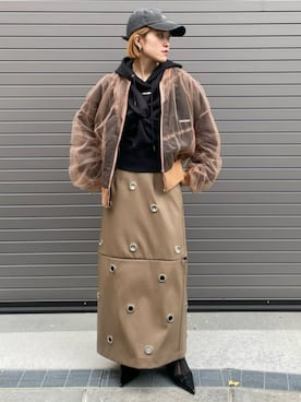 「PRANK PROJECT（プランクプロジェクト）のアイテム（帽子）」を使った、PRANK PROJECTさん（レディース・156cm）の冬コーディネート