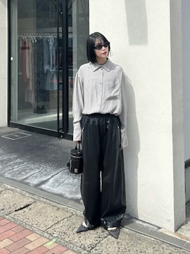 「アイテム（シャツ/ブラウス、シルバー系）」を使った、PRANK PROJECTさん（レディース・166cm）の秋コーディネート