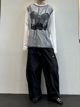 「PRANK PROJECT（プランクプロジェクト）のアイテム（パンツ）」を使った、PRANK PROJECTさん（レディース・166cm）の春コーディネート