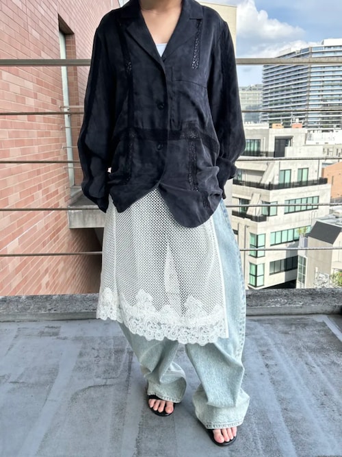 2026Summer Pre-Order】ラダーレースシャツジャケット / Ladder Lace