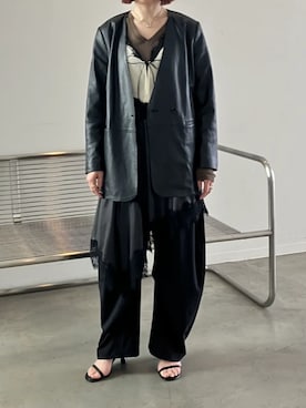 「PRANK PROJECT（プランクプロジェクト）のアイテム（パンツ）」を使った、PRANK PROJECTさん（レディース・169cm）の春コーディネート