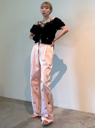 PRANK PROJECT Shirring Puff Sleeve Top