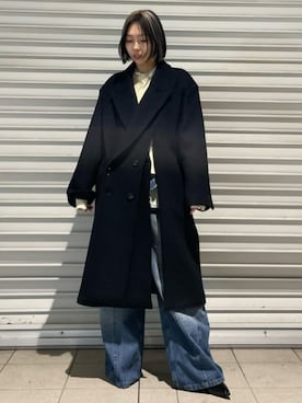 「PRANK PROJECT（プランクプロジェクト）のアイテム（チェスターコート）」を使った、PRANK PROJECTさん（レディース・157cm）の冬コーディネート