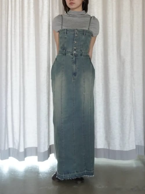 PRANK PROJECT ワンピース 2WAYフロントボタンデニムワンピース / 2way