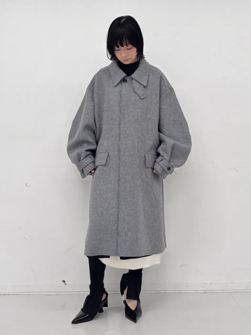 ウールステンカラーコート / Wool Stand Collar Coat（ステンカラー