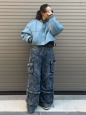 「PRANK PROJECT（プランクプロジェクト）のアイテム（スタジャン）」を使った、PRANK PROJECTさん（レディース・158cm）の秋コーディネート