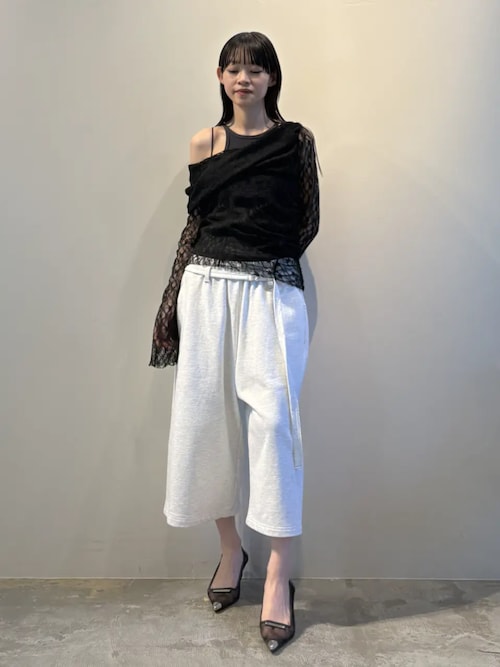 オフショルダーレイヤードトップ / Off-Shoulder Layered Top（Tシャツ