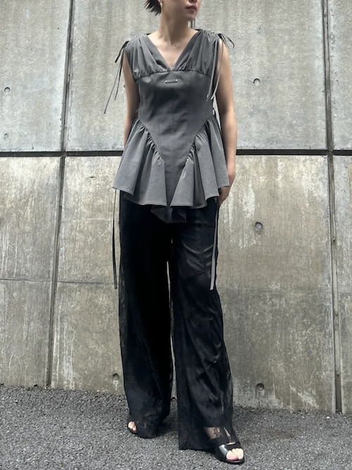 サイドステッチサテンPT【BLACK】 – ELLIE