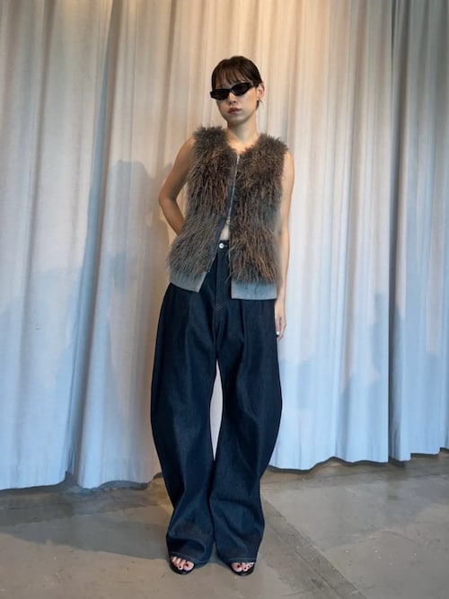 ファートリミングベスト / Fur Trimmed Vest（ベスト）｜PRANK PROJECT