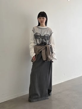 「PRANK PROJECT（プランクプロジェクト）のアイテム（パンツ）」を使った、PRANK PROJECTさん（レディース・157cm）の春コーディネート