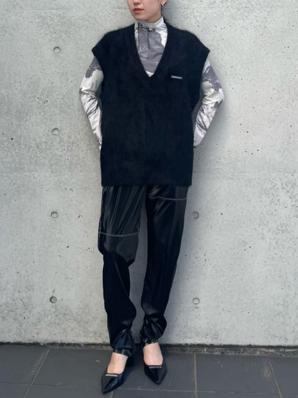 トップス PRANK PROJECT Alpaca Shaggy Knit Vest 1696144825.jpg