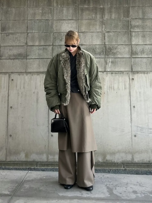 プランクプロジェクト Drop Hem Layered Skirt Pants Drop Hem Layered Skirt Pants