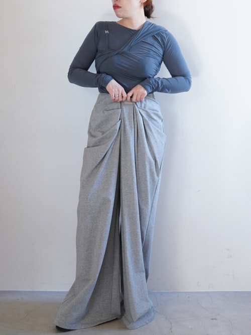 ドレープフロントジャージパンツ / Drape Front Jersey Pants