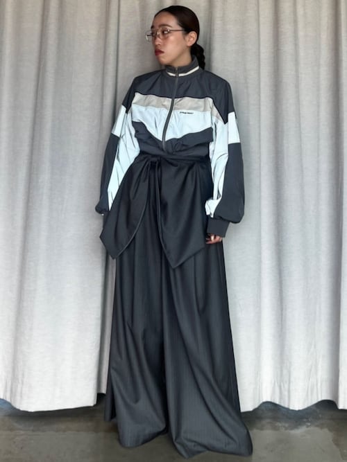 マルチファブリックトラックボディスーツ / Multi Fabric Track