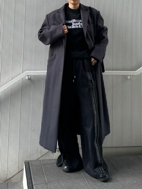「PRANK PROJECT（プランクプロジェクト）のアイテム（スウェットパンツ）」を使った、PRANK PROJECTさん（レディース・164cm）の冬コーディネート
