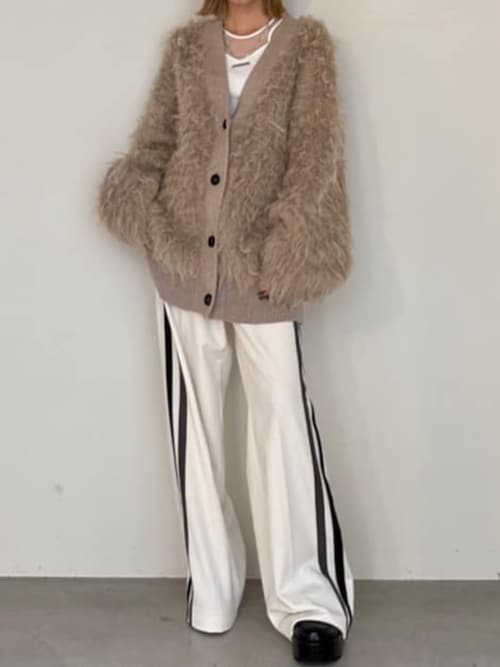カーディガン ロングシャギーカーデ/Long Shaggy Cardigan レディース PRANK PROJECT(プランク プロジェクト)｜ロングシャギーカーデ