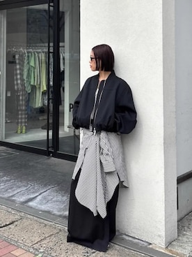 「PRANK PROJECT（プランクプロジェクト）のアイテム（パンツ）」を使った、PRANK PROJECTさん（レディース・167cm）の春コーディネート