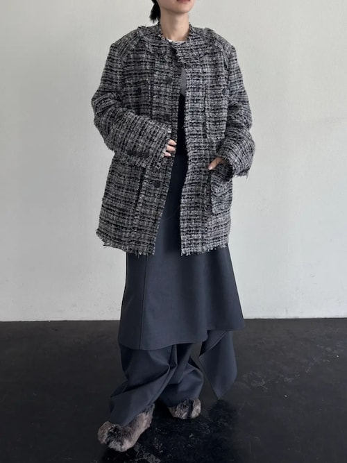 パディングツイードジャケット / Padded Tweed Jacket（その他アウター