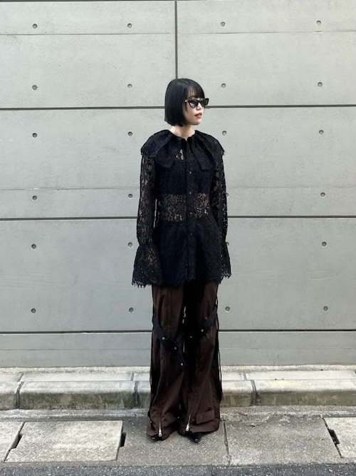 Pre-Order】スカラップレースブラウス / Scallop Lace Blouse（シャツ