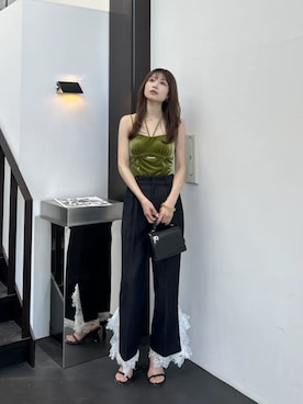 「アイテム（スラックス）」を使った、PRANK PROJECTさん（レディース・170cm）の夏コーディネート