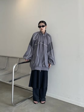 「アイテム（ブルゾン）」を使った、PRANK PROJECTさん（レディース・154cm）の夏コーディネート