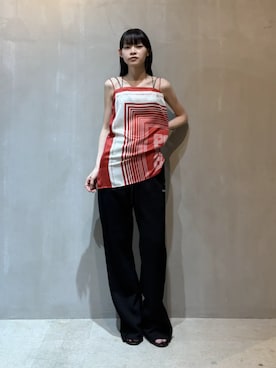 「PRANK PROJECT（プランクプロジェクト）の【2026Spring Pre-Order】スリムスウェットパンツ / Slim Sweat Pants（スウェットパンツ、ブラック系）」を使った、PRANK PROJECTさん（レディース・170cm）の春コーディネート