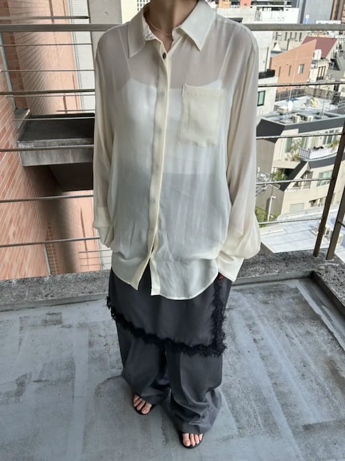 2026Summer Pre-Order】シルクライクモチーフシャツ / Silk-Like Motif