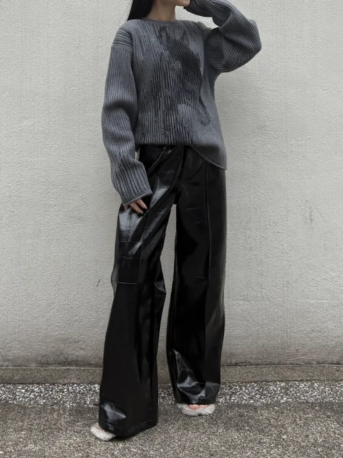 セール】ナローストラップファーサンダル / Narrow Strap Fur Sandals