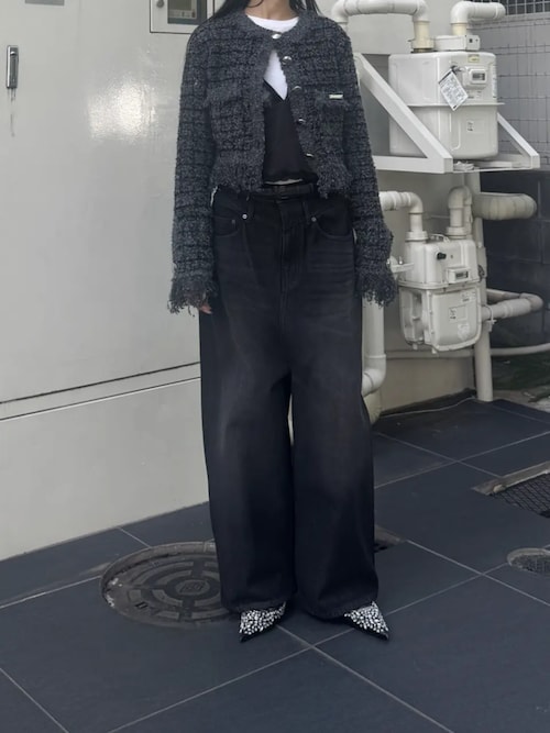 ツイードニットカーディガン / Tweed Knit Cardigan（カーディガン