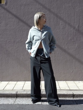 「PRANK PROJECT（プランクプロジェクト）のアイテム（スラックス）」を使った、PRANK PROJECTさん（レディース・159cm）の冬コーディネート