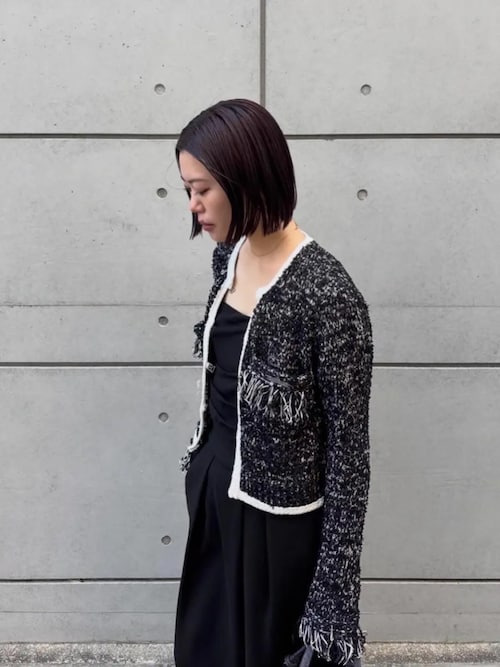 Pre-Order】フロントチャームニットジャケット / Front Charm Knit