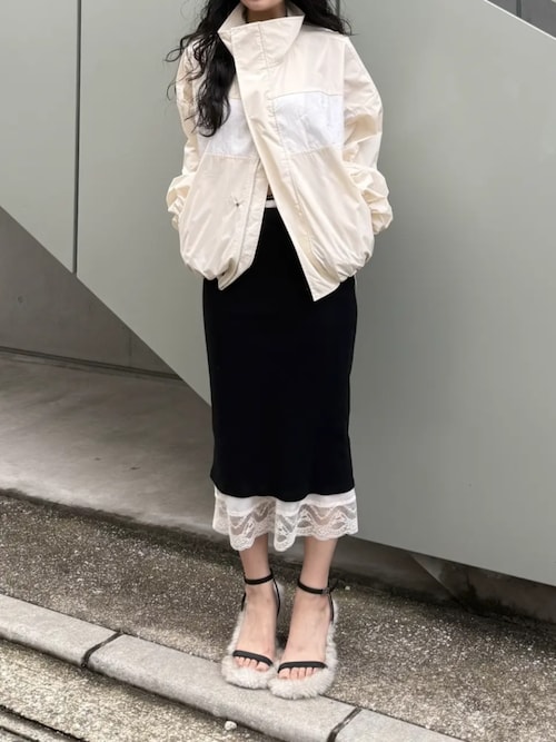 ナローストラップファーサンダル / Narrow Strap Fur Sandals