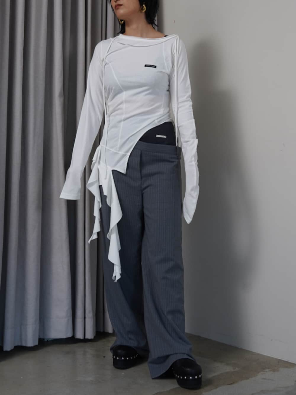 PRANK PROJECT｜ラッフルヘムアシメトップ / Ruffle Hem