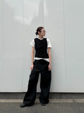 「PRANK PROJECT（プランクプロジェクト）のアイテム（パンツ）」を使った、PRANK PROJECTさん（レディース・154cm）の春コーディネート