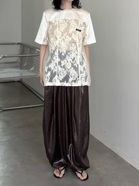 「PRANK PROJECT（プランクプロジェクト）のアイテム（パンツ）」を使った、PRANK PROJECTさん（レディース・164cm）の春コーディネート