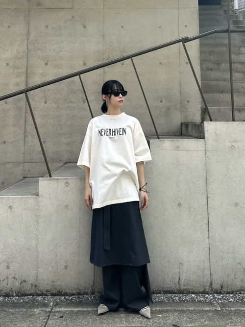 セール】ドロップヘムレイヤードスカートパンツ / Drop Hem Layered