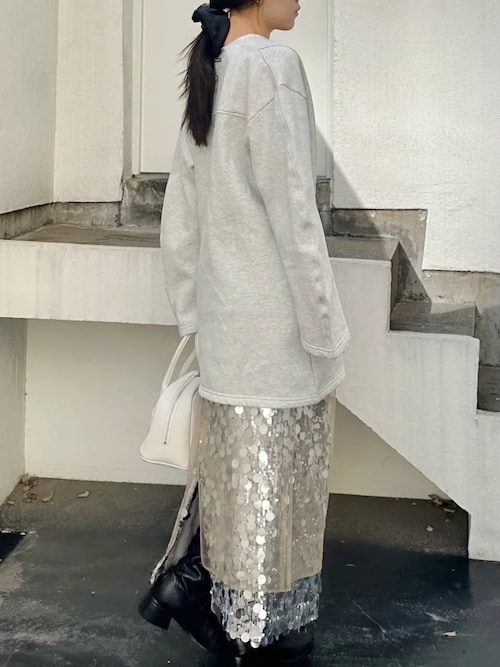 チュールラップスパンコールスカート / Tulle wrap sequin skirt