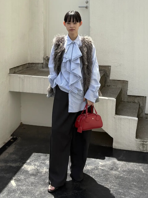 ファートリミングベスト / Fur Trimmed Vest（ベスト）｜PRANK PROJECT