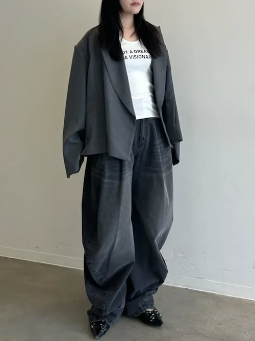 Pre-Order】ドレープデニムパンツ / Drape Denim Pants（デニムパンツ