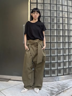 「PRANK PROJECT（プランクプロジェクト）のアイテム（パンツ）」を使った、PRANK PROJECTさん（レディース・157cm）の春コーディネート