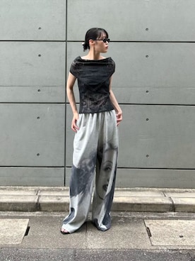 「PRANK PROJECT（プランクプロジェクト）のアイテム（パンツ）」を使った、PRANK PROJECTさん（レディース・166cm）の夏コーディネート